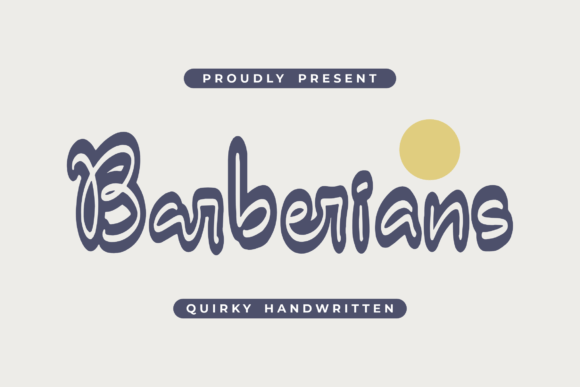 Barberians: The Quirky Handwritten Font That Elevates Brand Identity