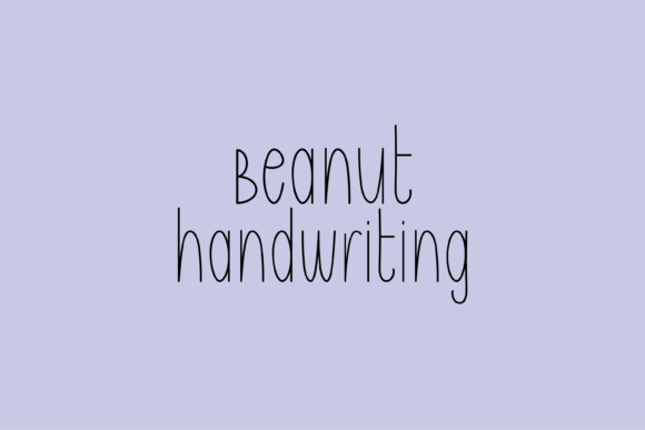 Beanut: A Script Font Worth the Design Risk