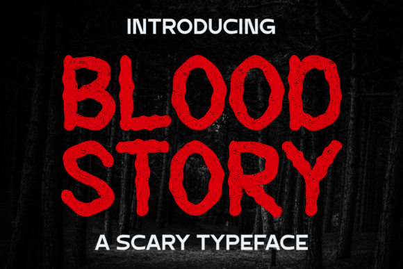 Blood Story: A Spooky Display Typeface for Editorial Design
