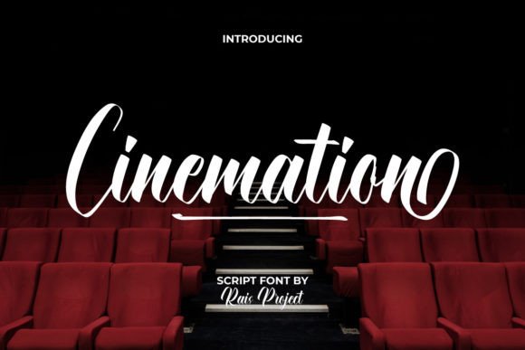 Cinemation: A Vintage Script Font for Modern Editorial Design