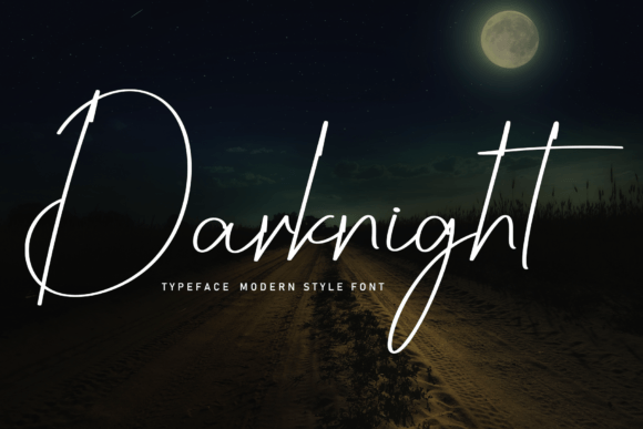 Darknight: The Handwritten Typeface That Elevates Your Craft Shop