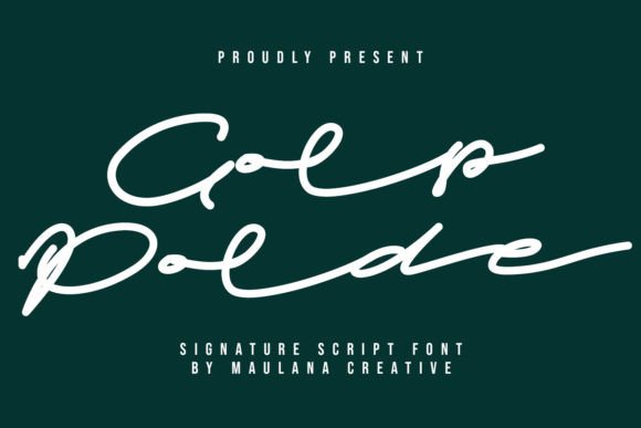 Golp Polde: The Elegant Script Font for Authentic Business Branding