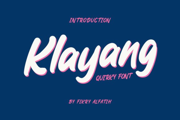Klayang: The Quirky Script Amp Font for Playful Brand Campaigns