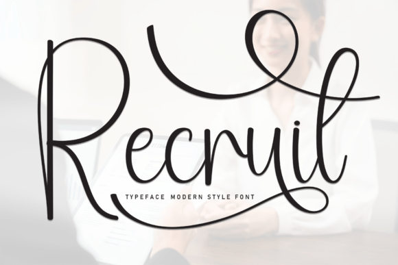 Recruit: The Perfect Handwritten Font for Your Craft Business