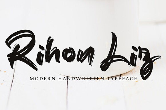 Rihon Liz: The Elegant Script Typeface for Modern Editorial Design
