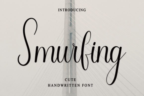 Smurfing: A Handwritten Typeface for Modern Editorial Design
