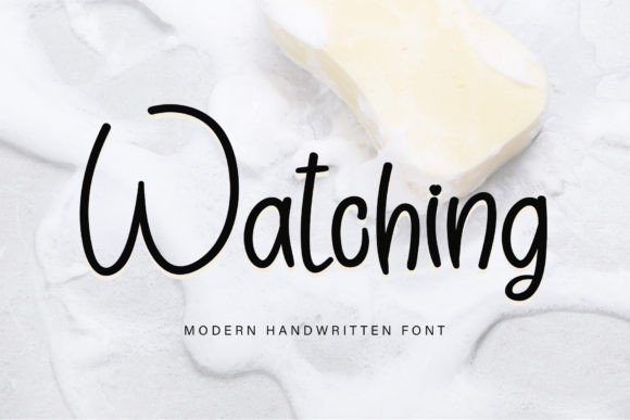 Watching: The Handwritten Typeface for Your Next Craft Project